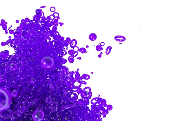 Beauty purple particles background for cosmetic product display