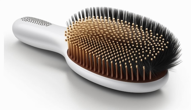 Beauty salon hair brush picture white background AI Generated image