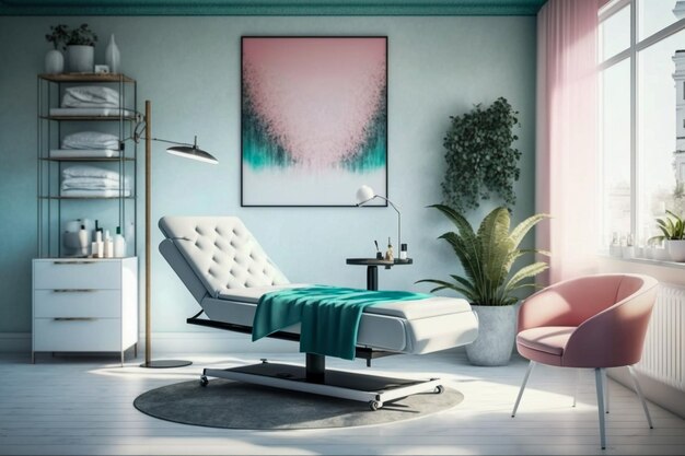 Photo beauty salon interior design ai generated