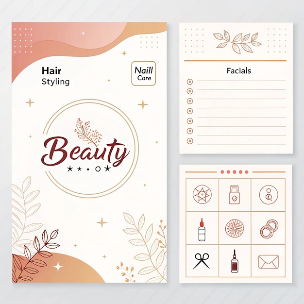 beauty salon template design
