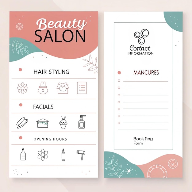 beauty salon template design