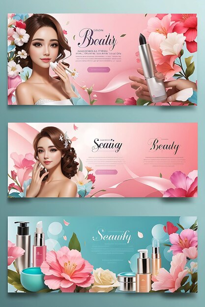 Photo beauty skin care tamplate