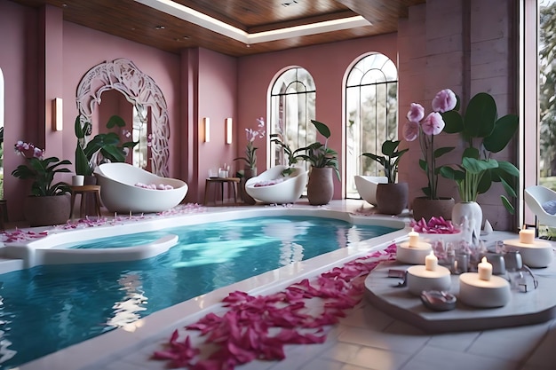 beauty spa interior room design