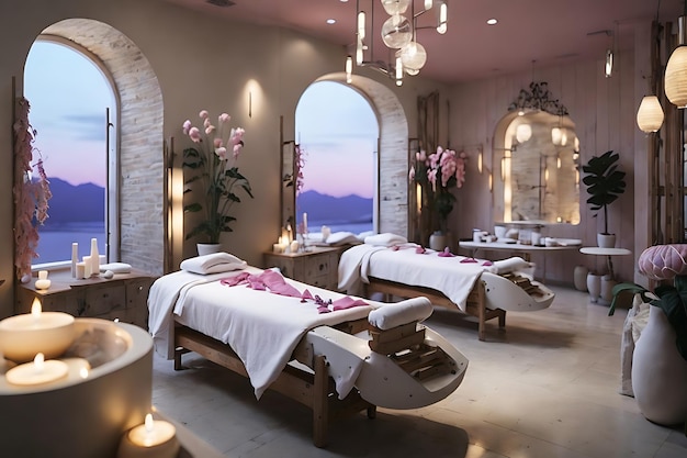 beauty spa interior room design