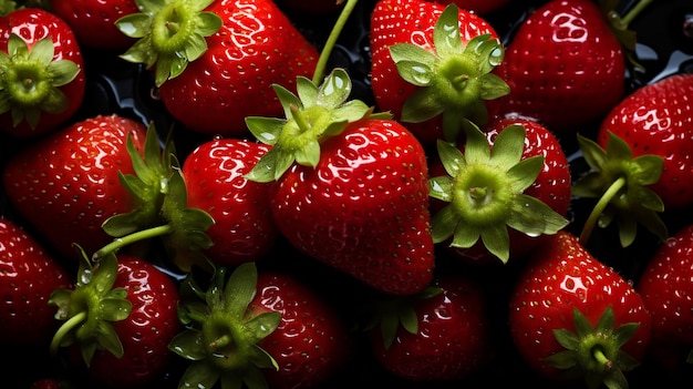 Beauty of strawberry Generative Ai