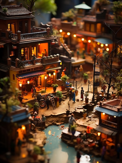 Beauty Tilt Shift с уникальной и креативной фотосессией оживленного индийского базара, снятой с