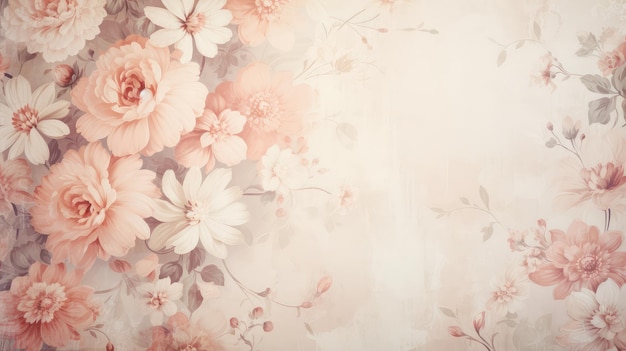 Beauty vintage flower background serene