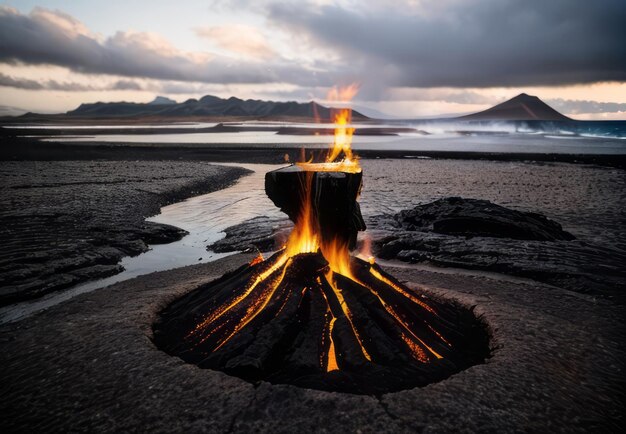 beauty of a volcanic landscape