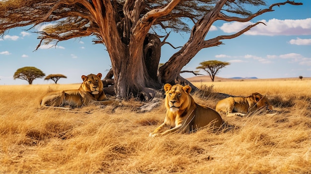 the beauty of the wild nature in Serengeti National Park Tanzania