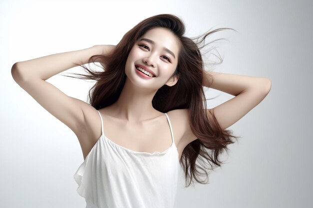 Beauty woman armpit removal