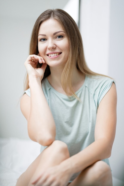 Beauty woman at home