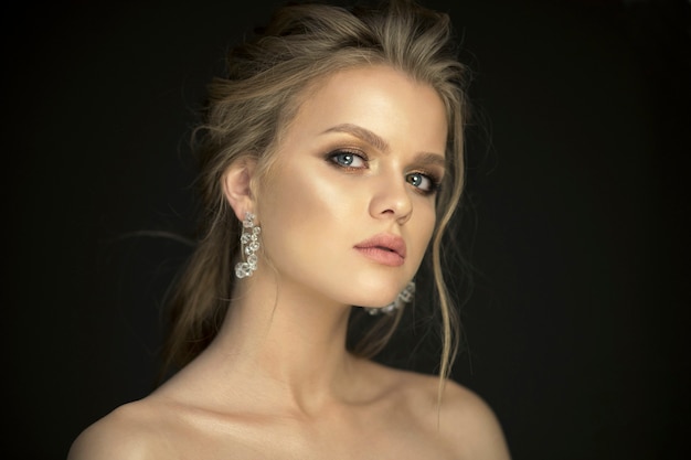 Beauty woman portrait in studio