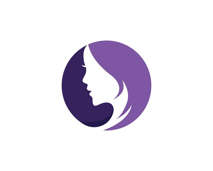 Photo beauty women logo template