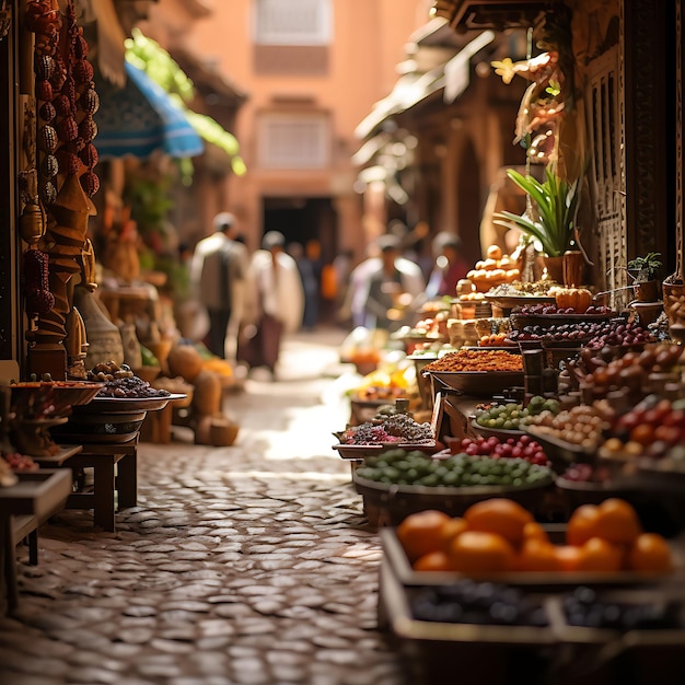 КрасотаTiltShiftWithУникальныйиКреативныйФотосессияаутентичногоМарокканского базара