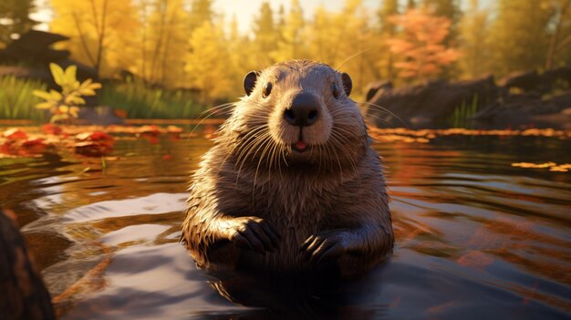 Beaver high quality background