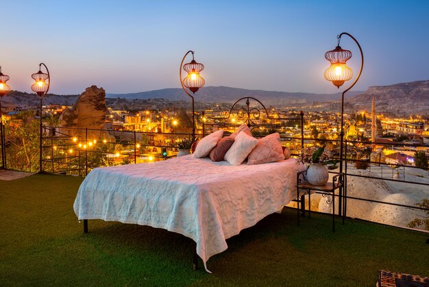 Bed in a hotel