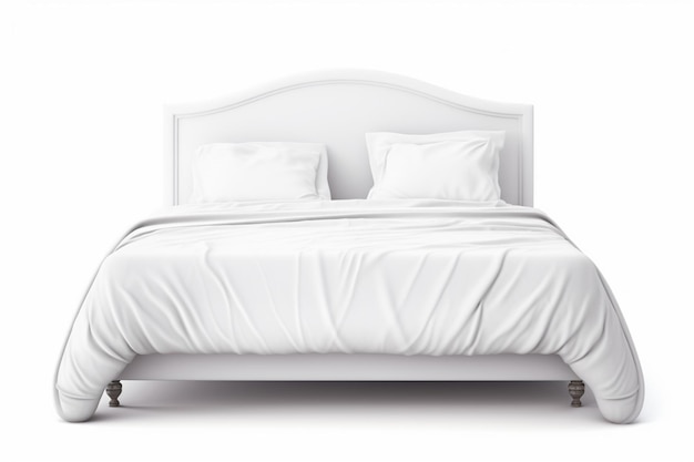 Bed on isolated White background