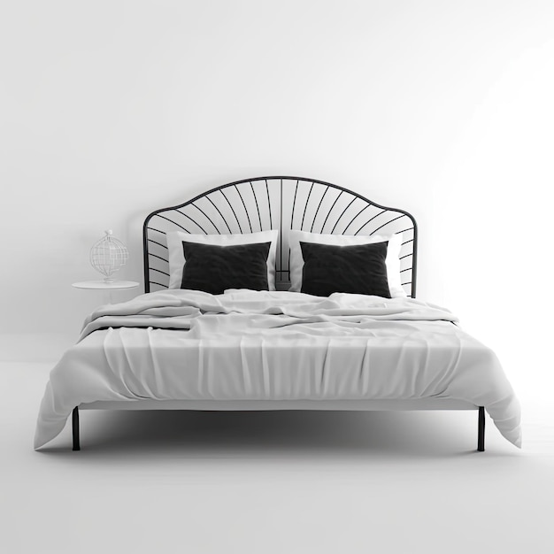 bed slaapgedeelte modern Scandinavisch interieur meubilair minimalisme hout licht studio foto