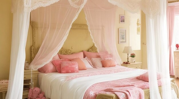 Bed with canopy