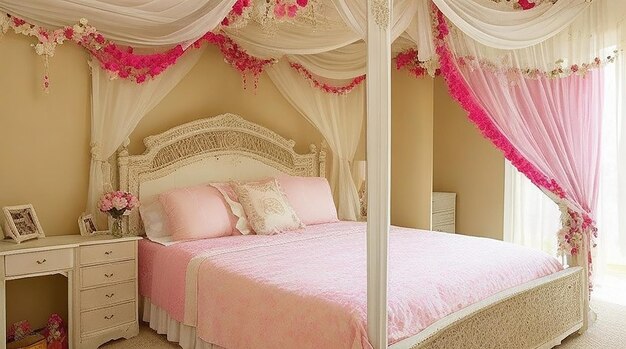 Bed with canopy