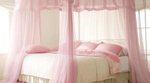 Bed with canopy