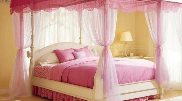 Bed with canopy