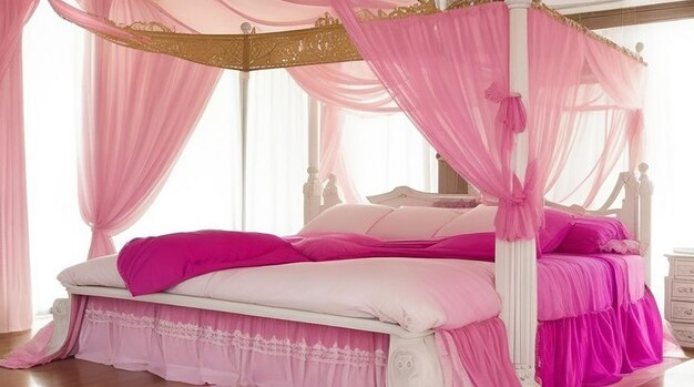 Bed with canopy