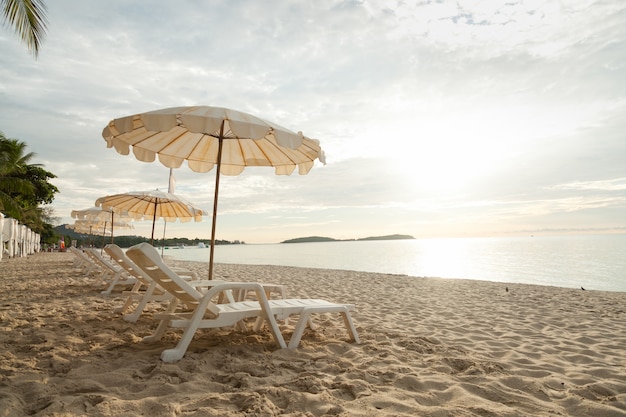 Bedden en parasols