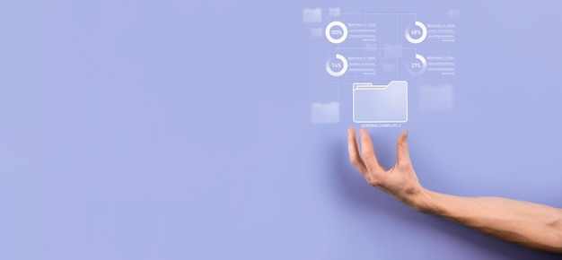 Bedrijfsontwikkelaarshand die raadskader op virtuele moderne computer gebruiken die innovatie tonen Agile softwareontwikkeling lean projectbeheerhulpmiddel snelle veranderingen conceptdocumentbeheersysteem DMS