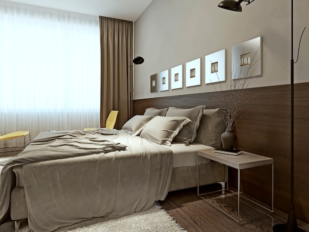 現代的なスタイルのベッドルーム