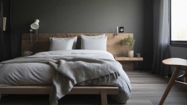 寝室の装飾ホームインテリアデザインモダンなミニマルスタイル