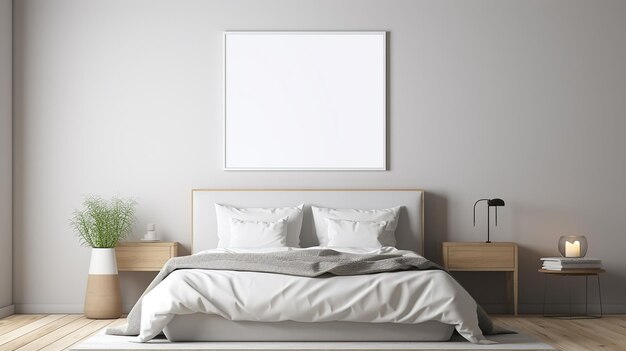 Bedroom Interior Mockup Frame