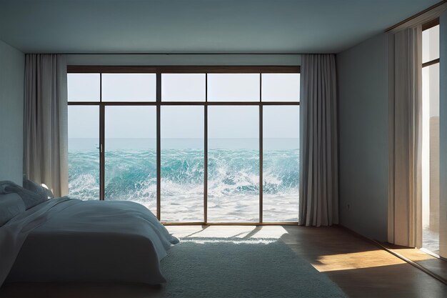 사진 바다에 녹아드는 침실