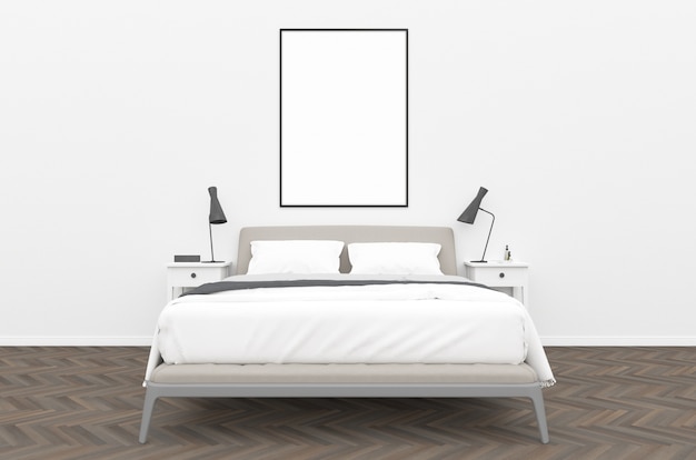 Bedroom - vertical frame mockup