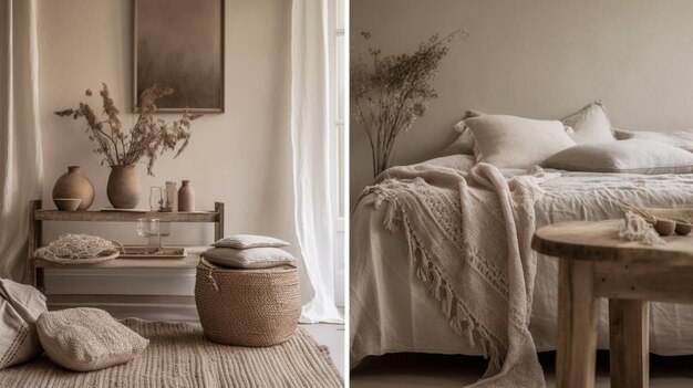 A bedroom with a rug and a bed with a blanket on it.