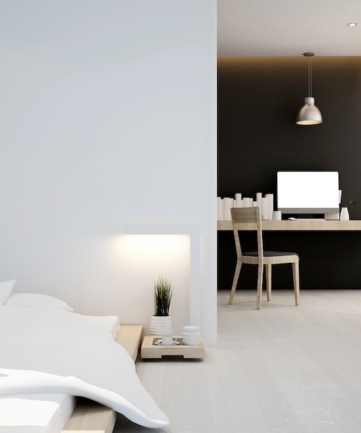 Bedroom and workplace  home or apartment , Interior   3