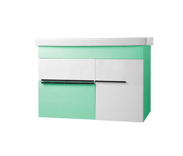 Bedsidetable geïsoleerd op witte achtergrond