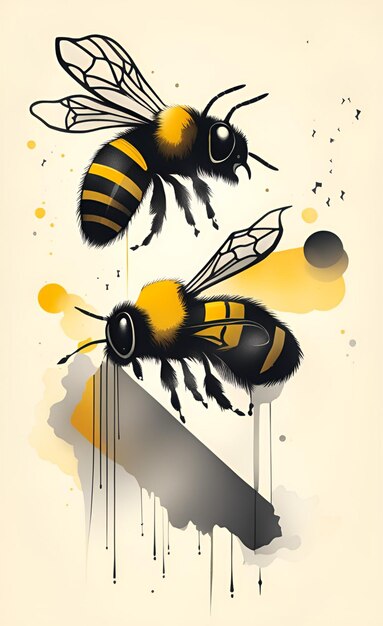 Photo bee art