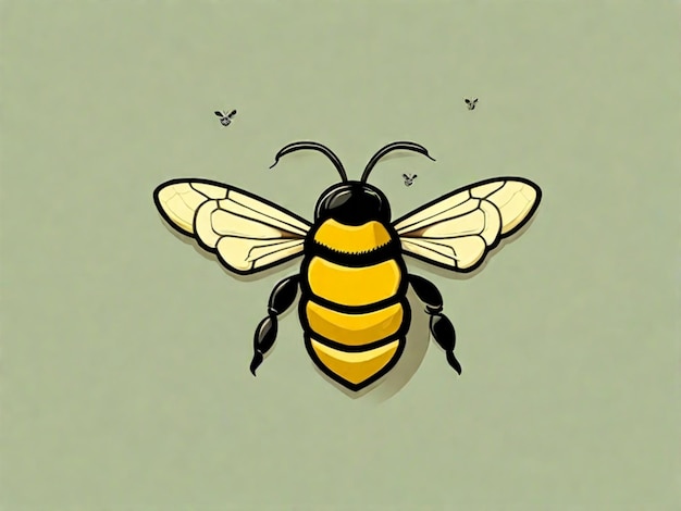 bee and beehive isolated illustration for childen