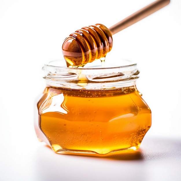 bee honey glass jar