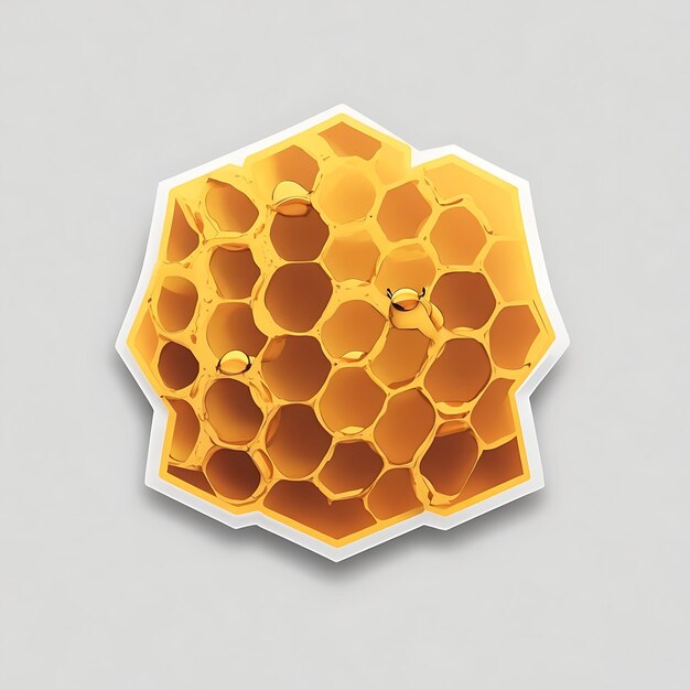 Bee honeycomb sticker