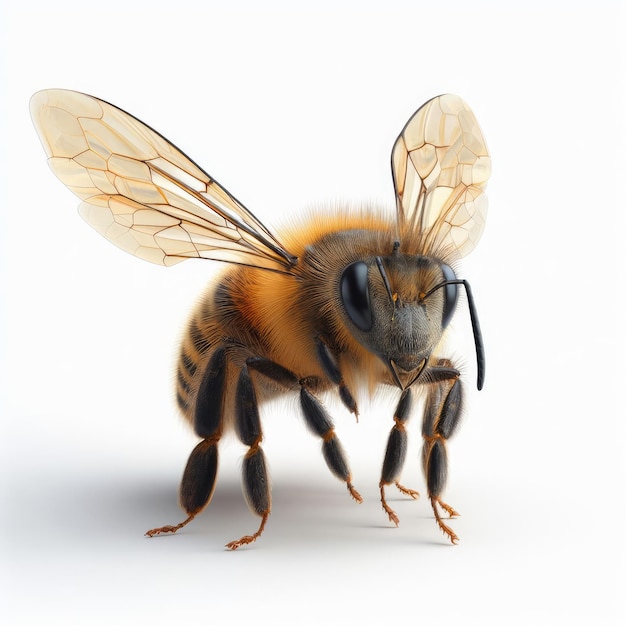 bee isolated on a white background