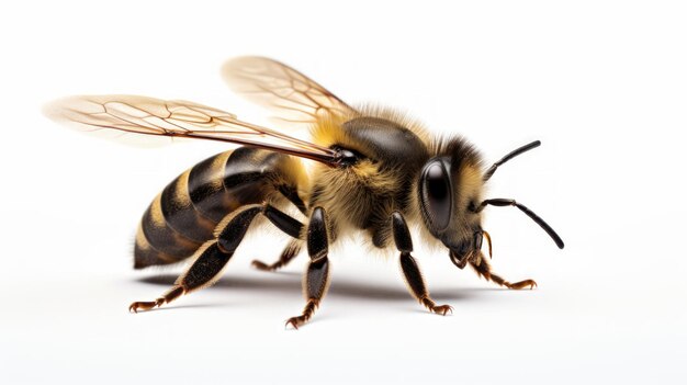 Bee isolated on White Background