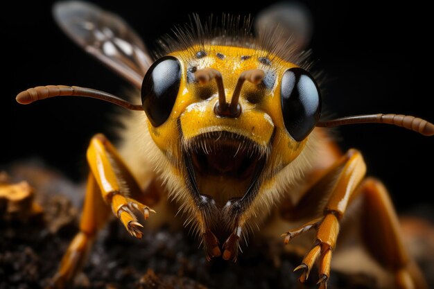 Bee in Macro Precision