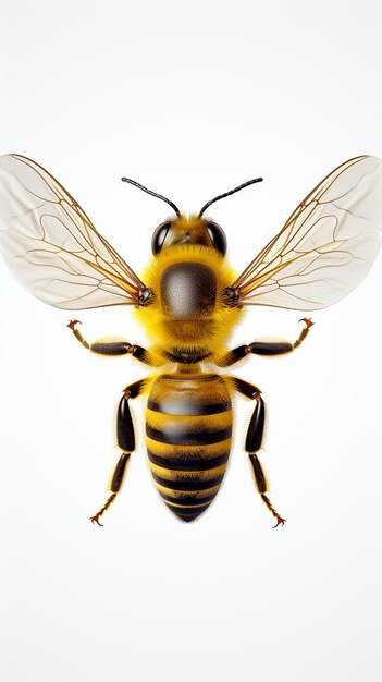 Bee on Transparent Background