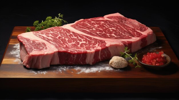 Photo beef a5 japanese wagyu steak