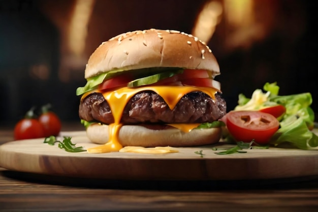Beef Burger Display Foto's met HD-resolutie