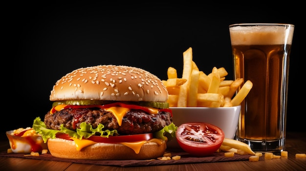 Beef burgers on wooden plate