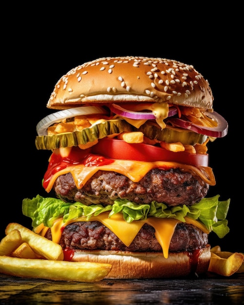 Beef burgers on wooden plate