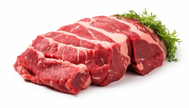 Beef Isolated on White Background